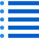 list, option, signs, Alignment, symbol, Text, menu, lines RoyalBlue icon