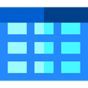 document, table, option, Squares, signs, Excel DodgerBlue icon