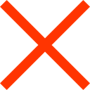 Error, Close, signs, prohibition, cancel, cross, forbidden OrangeRed icon