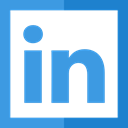 Linkedin, Logo, logotype, social media, Logos, social network CornflowerBlue icon