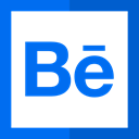 Logo, Behance, social media, Logos, logotype, social network DodgerBlue icon