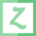 Logos, social network, social media, zerply, Logo, logotype LightGreen icon