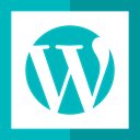 blog, social network, logotype, social media, Logo, Wordpress, Logos DarkTurquoise icon