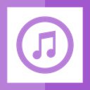 itunes, Squares, social media, social network, music store, Brand, Logo, Quaver Orchid icon
