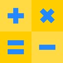 technology, calculator, multiple, Substraction, signs, Equal, Keys, plus SandyBrown icon