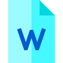 word, Multimedia, document, File, Archive PaleTurquoise icon