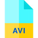 Avi, Multimedia, Archive, document, File, video PaleTurquoise icon