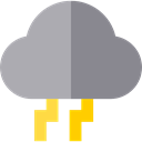 weather, Storm, Cloudy, meteorology DarkGray icon