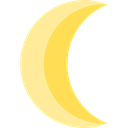 nature, Moon, Astronomy, Moon Phase, meteorology, Half Moon Khaki icon