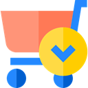 Add, Cart, shopping cart, online store, commerce, Supermarket, Shopping Store LightSalmon icon