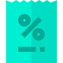 Label, percentage, commerce, Percentages, Discount DarkTurquoise icon