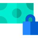 Bills, Business, Bill, banking, Money, security, commerce, pay, payment method, padlock, Cash DarkTurquoise icon
