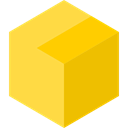 Commercial, Shipping, Delivery, package Gold icon