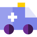 Automobile, medical, transport, Ambulance, vehicle, emergency MediumSlateBlue icon