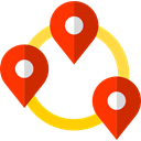signs, placeholder, pin, map pointer, Gps, position, locations, Map Point, Map Location Black icon