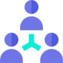 workers, networking, Business, Hierarchy, Employees, Users, stick man, group MediumSlateBlue icon