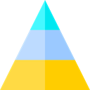 Stats, chart, Business, finances, graphic, Pyramidal Black icon
