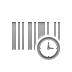 Barcode, Clock Gray icon