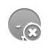 Close, Sleeping, smiley DarkGray icon