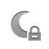 Moon, Lock Gray icon