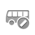 Bus, cancel DarkGray icon