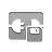 Disconnect, Diskette DarkGray icon
