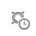 Clock, Currency, sign DarkGray icon