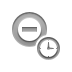 zoom, out, Clock DimGray icon