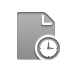 Clock, document DarkGray icon