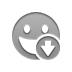 Down, grin, smiley DarkGray icon