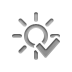 brightness, checkmark Gray icon