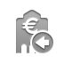 Euro, Bank, Left DarkGray icon