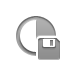 Diskette, Contrast Gray icon
