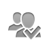 Messenger, checkmark Gray icon
