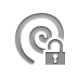 Lock, open, Spiral Gray icon