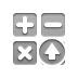 calculator, Up, buttons up, button DarkGray icon