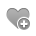 Heart, Add DarkGray icon