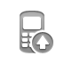 phone up, Up, phone DarkGray icon