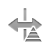 pyramid, Flip, horizontal Gray icon