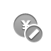 yen, cancel, coin DarkGray icon