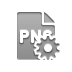 Png, File, Gear, Format Gray icon