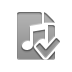 playlist, checkmark Gray icon