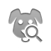 dog, zoom DarkGray icon