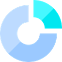 Business, Stats, finances, statistics, marketing, Pie chart, graphical LightSkyBlue icon