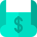 Business, Bank, Currency, Dollar, Blueprint, Money DarkTurquoise icon