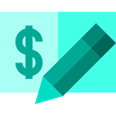 Cash, payment method, Money, banking, Business, pay, Bill PaleTurquoise icon