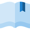 reader, Business, leisure, reading, School Material, open book, education LightBlue icon