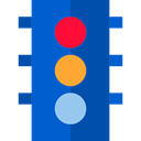 light, buildings, Business, Traffic light, stop, Stop Signal, Road sign RoyalBlue icon