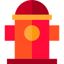 fire hydrant, Protection, water, firefighter, buildings Crimson icon