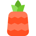 Fruit, food, vegan, diet, organic, pineapple, vegetarian, Healthy Food Black icon